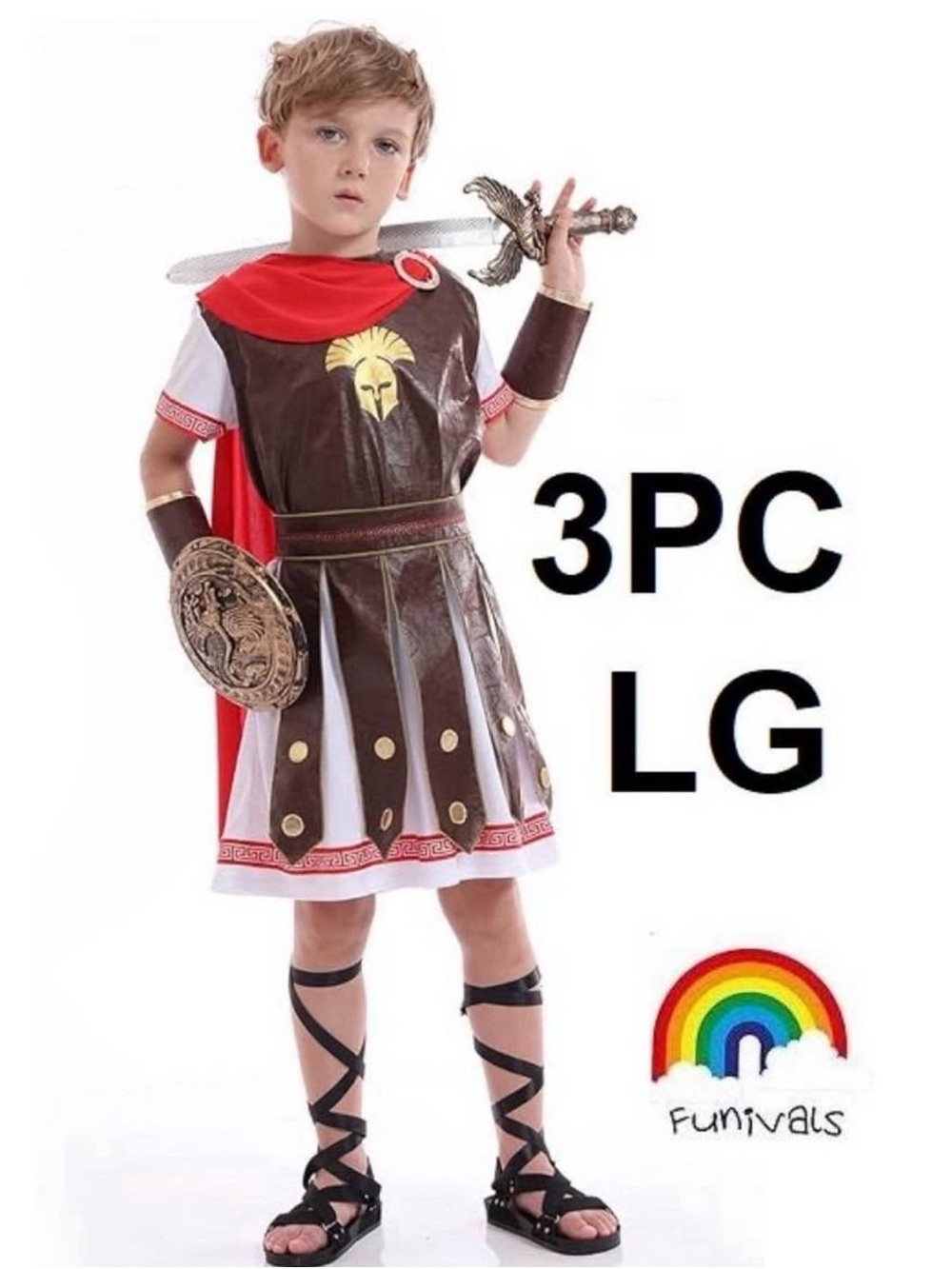 KIDS ROMAN GLADIATOR COSTUME